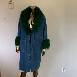Faux fur collection, Denim coat